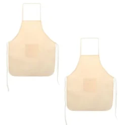 2 barn bomullsförkläden 49 x 60 cm