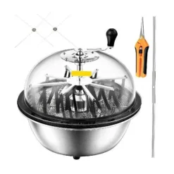 16"/40.6 cm manuell skålformad bladetrimmer med utbytbara högeffektiva blad, synlig skärning, lätt att använda, lätt att rengöra och förvara