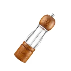 20,5 cm Retro Trä Manuell Justerbar Kvarn för Peppar, Salt, Kryddor - Kaffefärgad