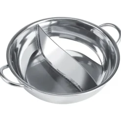 27 cm rostfritt stål Dual Flavor Hot Pot för induktionsspisar