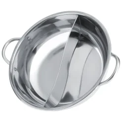 27 cm rostfritt stål Dual Flavor Hot Pot för induktionsspisar