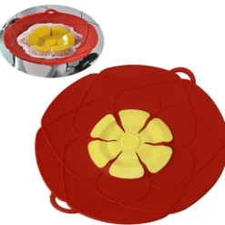 28 cm överfyllningsskyddande dammtät spillstopp silikon kastrulllock kök matlagningsverktyg röd