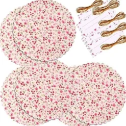 5 dekorativa set för blomstersyltburk