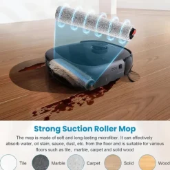 17 Delars Tillbehörssats Kompatibel med Eufy RoboVac E28 Omni/E25 Omni - Huvudborstar, Sidoborstar, Dammpåsar