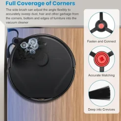 17 Delars Tillbehörssats Kompatibel med Eufy RoboVac E28 Omni/E25 Omni - Huvudborstar, Sidoborstar, Dammpåsar
