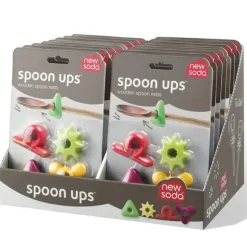 4 färgade skedstöd