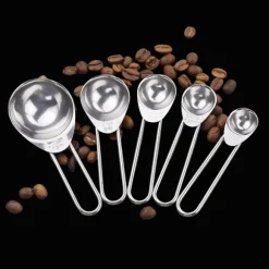 5 förpackningar Måttkopp sked set för bakning matlagning 15/5/2,5/1,25/0,75 ml