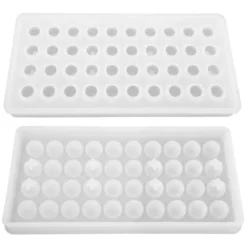 40 hål silikon isbollsform isbitsform för partybartillbehör transparent