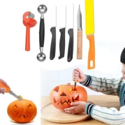 80 i 1 bärbar grönsaksmat Fruktgravör Kökssnideriverktygssats med påse