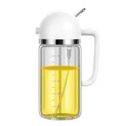 2 i 1 glasoljespruta olivolja dispenser Press typ dispenser för matlagning kök grill