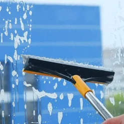 3 i 1 golvskurborste med långt handtag 120° roterande dusch golvskrubber Hushållsrengöringsborste för badrumskök