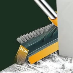 3 i 1 golvskurborste med långt handtag 120° roterande dusch golvskrubber Hushållsrengöringsborste för badrumskök