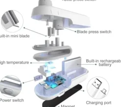 2 in 1 Usb Sealer Machine Home & Kitchen