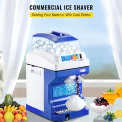 200 kg/h 300W kommersiell helautomatisk israkapparat med behållare, justerbar isfinhet, genomtänkta detaljer, lätt att använda