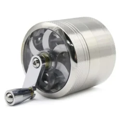 4 lagers Kvarn Tobak Örter Kryddor Kross Manuell Handvev 55 mm