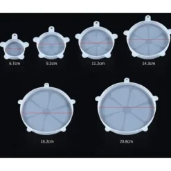 6 Livsmedelssilikontak, BPA-fria utvidgade silikontak, universellt lock i 6 olika storlekar