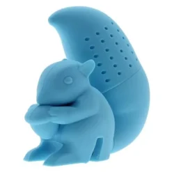 69*71*25 mm Nyhet Ekorrstil Silikon Matsäker te Infuser Örtsil Tefilter - Blå