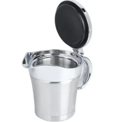 304 rostfritt stål dubbelskiktsisolering smaksatt såsgryta såsbåt serveringskanna köksredskap 450ml