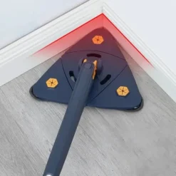 360° roterbar triangelmopp för effektiv golvrengöring Justerbart handtag Hem Fönsterrengöringsverktyg