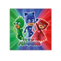 20 servetter Pyjamasques 33 x 33 cm - Flerfärgad