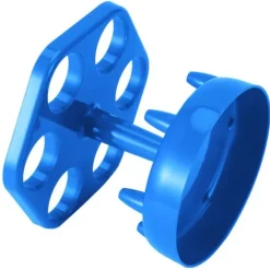 6 Shotglas Dispenser Hållare Roterande Spritdispenser Vinställ Hylla Festtillbehör Blå