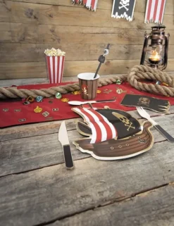 8 Små svarta trägafflar 15 cm. Size-Standard