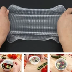 1 st 25 cm x 25 cm matpapper med genomskinligt förslutbart lock Köksverktyg