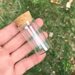 20 st 15 ml liten 30 * 40 mm transparent glasflaska kork tom hantverk dekorativ flaska mat saffransburk liten flaskburk