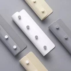 1 st ABS nyckelhängare vägghängande förvaringskrok ställ gör-det-själv-organisatör 4 krokar förvaringshylla hängande krokar