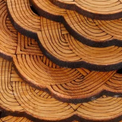 6 st bambuunderlägg tekoppunderlägg skållningsskydd värmeisoleringsdyna teceremonitillbehör (typ 2)