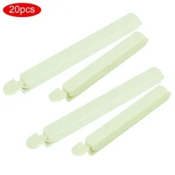 20 st bärbara matsäcksförseglingsklämmor för hemmakök förvaringsförseglare grön