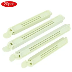 20 st bärbara matsäcksförseglingsklämmor för hemmakök förvaringsförseglare grön