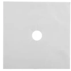 4 st. brännarskydd för gasspis, non-stick oljeskyddsmatta, köksredskap (silver)