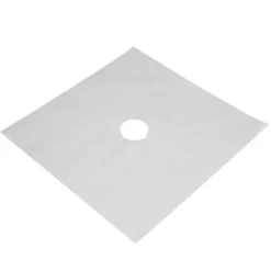 4 st. brännarskydd för gasspis, non-stick oljeskyddsmatta, köksredskap (silver)