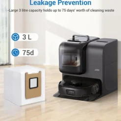 14 st Dammpåsar Set Kompatibelt med Eufy RoboVac E28 Omni/E25 Omni Robotdammsugare, Effektiv Filtrering