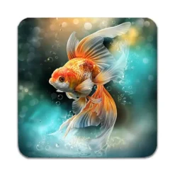 4 ST Fisk Guldfisk Underlägg