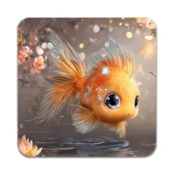 4 ST Fisk Guldfisk Underlägg