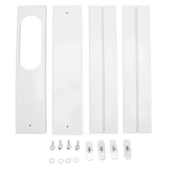4 st. fönsterkit för bärbara luftkonditioneringsapparater, justerbara fönstertätningspaneler för hemmakontor, 16,9 till 55 tum