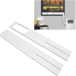 4 st. fönsterkit för bärbara luftkonditioneringsapparater, justerbara fönstertätningspaneler för hemmakontor, 16,9 till 55 tum