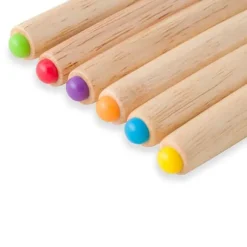 6 st fonduegafflar i rostfritt stål Ostfonduepinnar Smore-pinnar med trähandtag Värmebeständig för chokladost