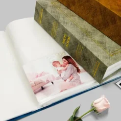 1 st fotoalbum, 200 st 6-tums foton, röd