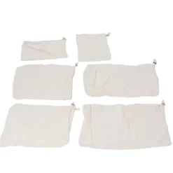 6 st fruktpåse med dragsko, frukt och livsmedelsförvaringspåse, återanvändbar nätpåse med dragsko