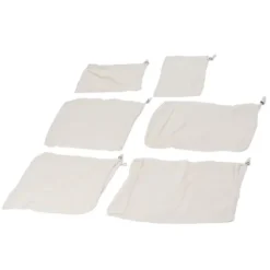 6 st fruktpåse med dragsko, frukt och livsmedelsförvaringspåse, återanvändbar nätpåse med dragsko