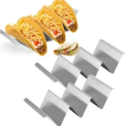 2 st. förvaringsställ för tacopannkaksställ i rostfritt stål för restaurang, hotell, hemkök, typ 2