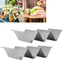 2 st. förvaringsställ för tacopannkaksställ i rostfritt stål för restaurang, hotell, hemkök, typ 2