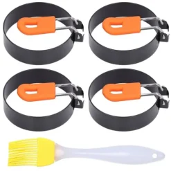 4 st äggformar Enkel urformning Bra värmeisolering Säker ofarlig cirkel äggkokare med borste