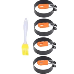 4 st äggformar Enkel urformning Bra värmeisolering Säker ofarlig cirkel äggkokare med borste