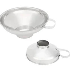 2 st hushålls rostfritt stål bred mun konserveringstratt kopp hopprar kökstillbehör