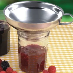 2 st hushålls rostfritt stål bred mun konserveringstratt kopp hopprar kökstillbehör