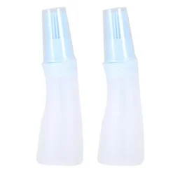 2 st hushållsgrill silikonolja flaska med borste kök bakning grillverktyg blå